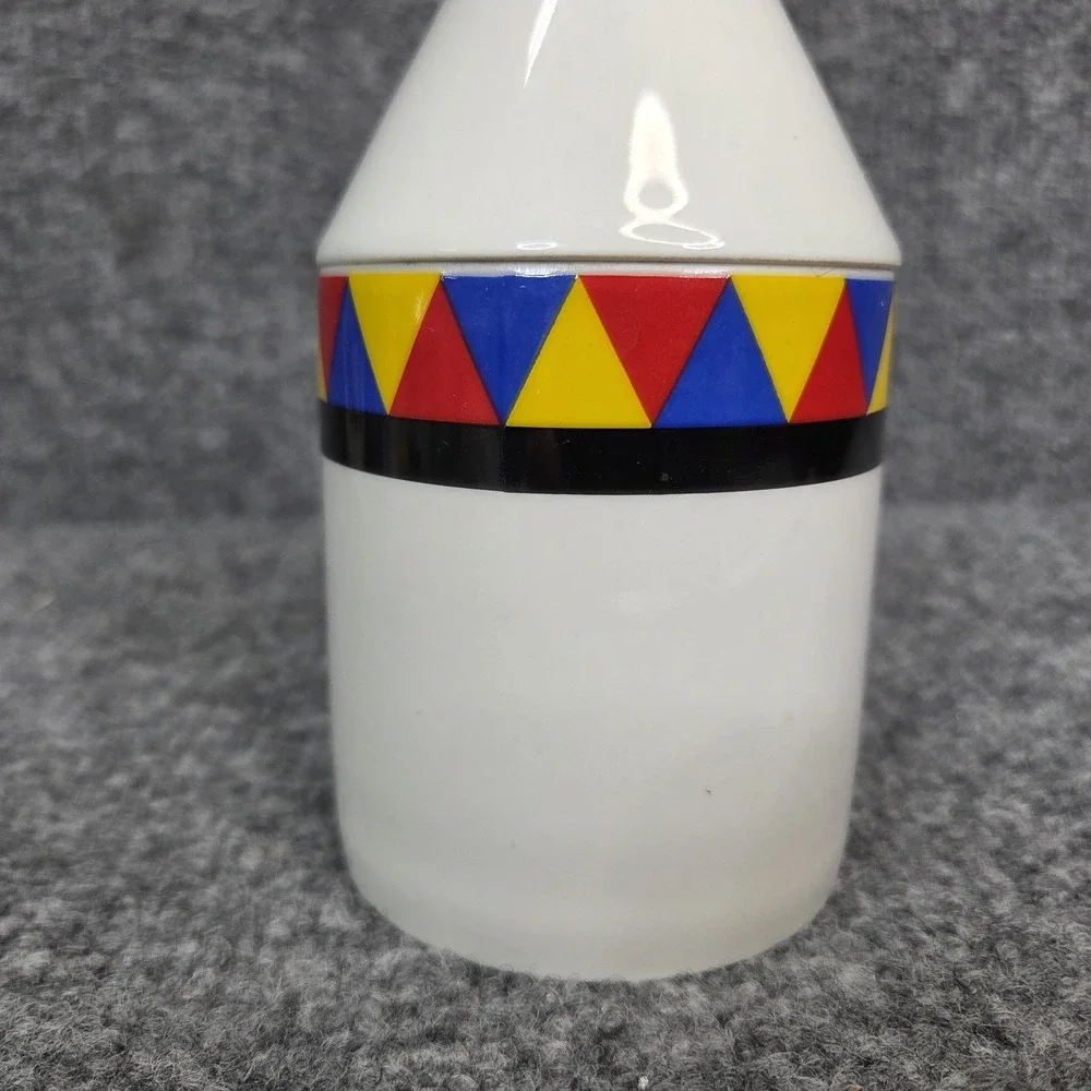 Thomas Atelier Collection Postmodern MEMPHIS Milano Art Porcelain Jar Lid Retro